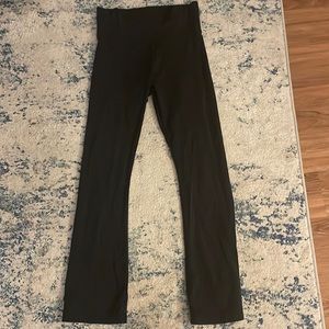 Bobi black fold over yoga pants